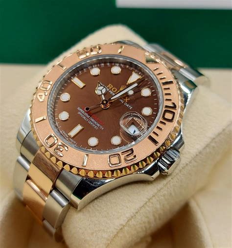 rolex yacht master black and rose gold|37mm yacht master rose gold.